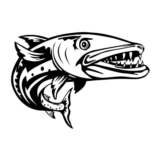 Fischer Angler Raubfische Aufkleber