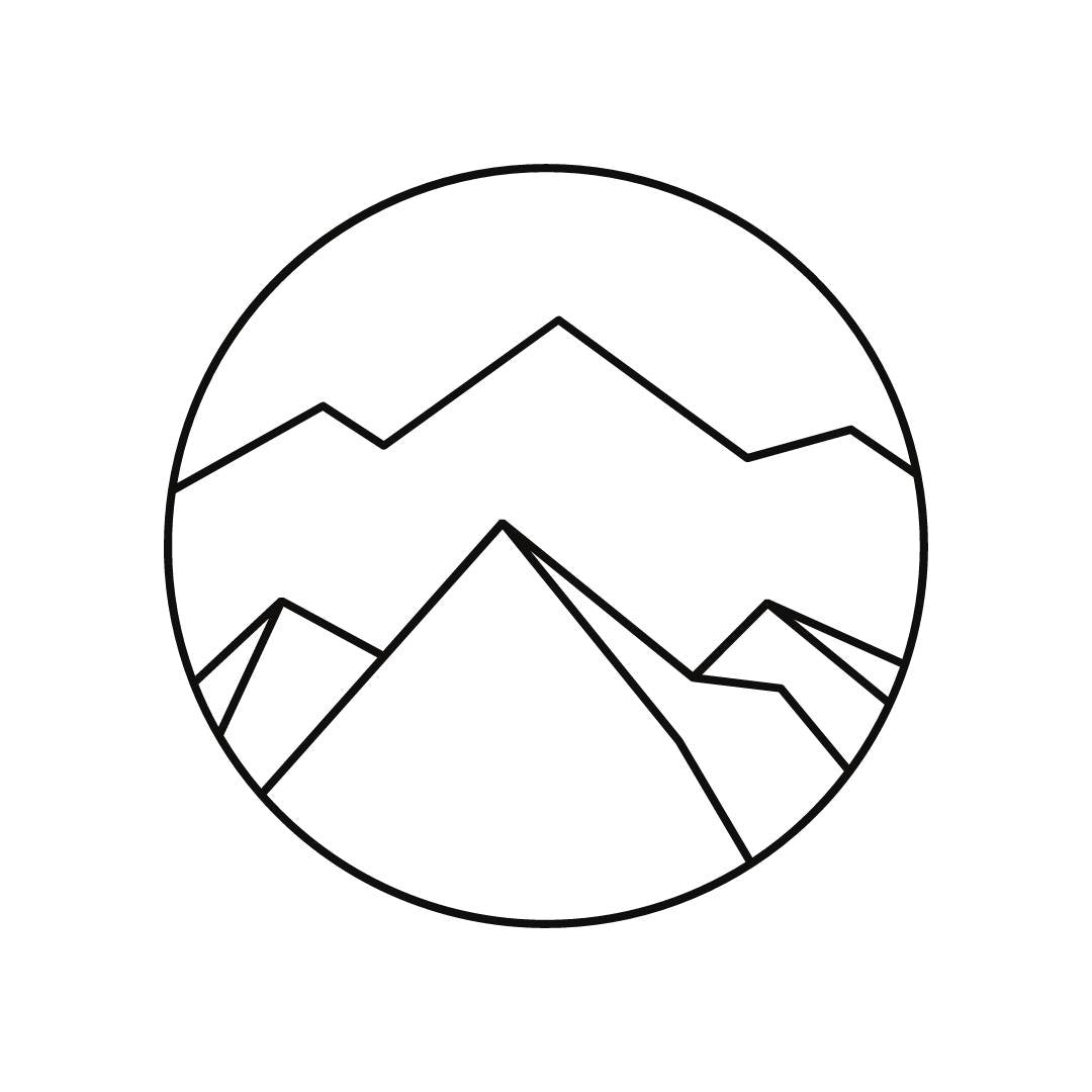 Berge Outline Aufkleber