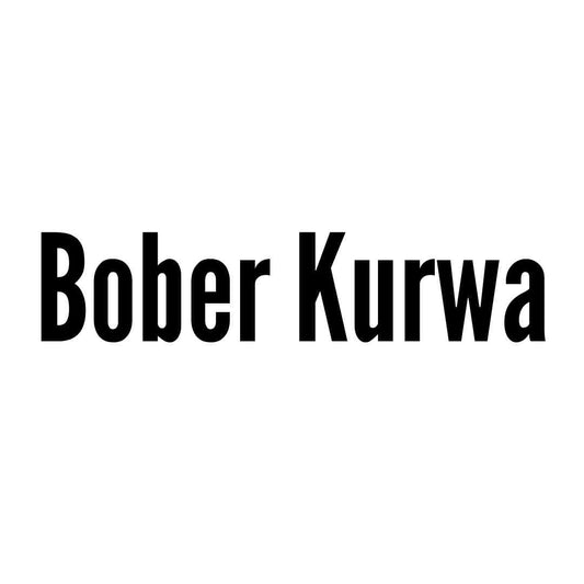 Bober Kurwa Schriftzug Aufkleber