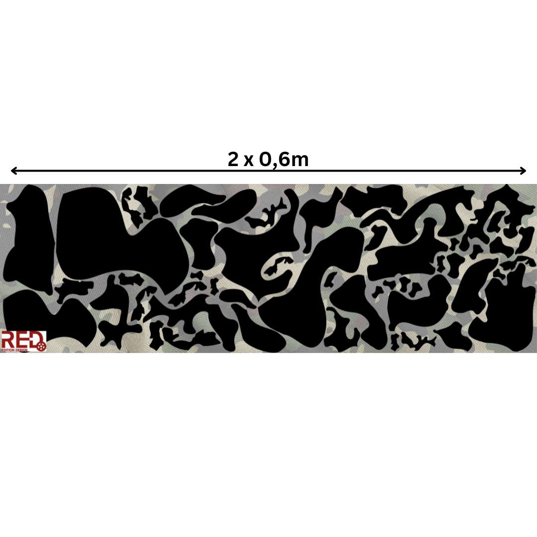 Schwarzes Camouflage Muster