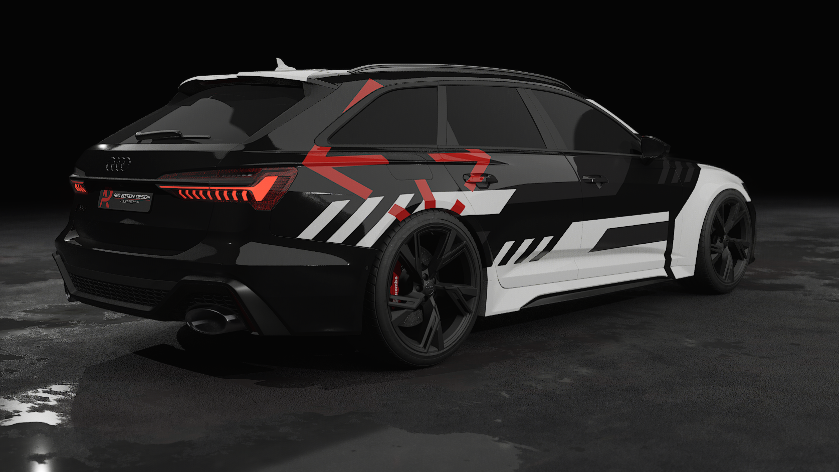 Audi RS6 Designfolierung