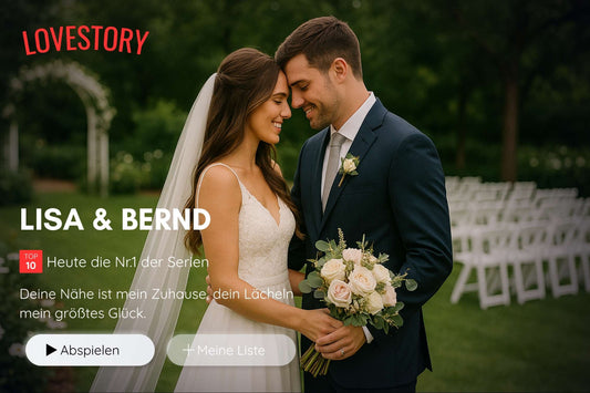 Personalisiertes Filmcover für Paare