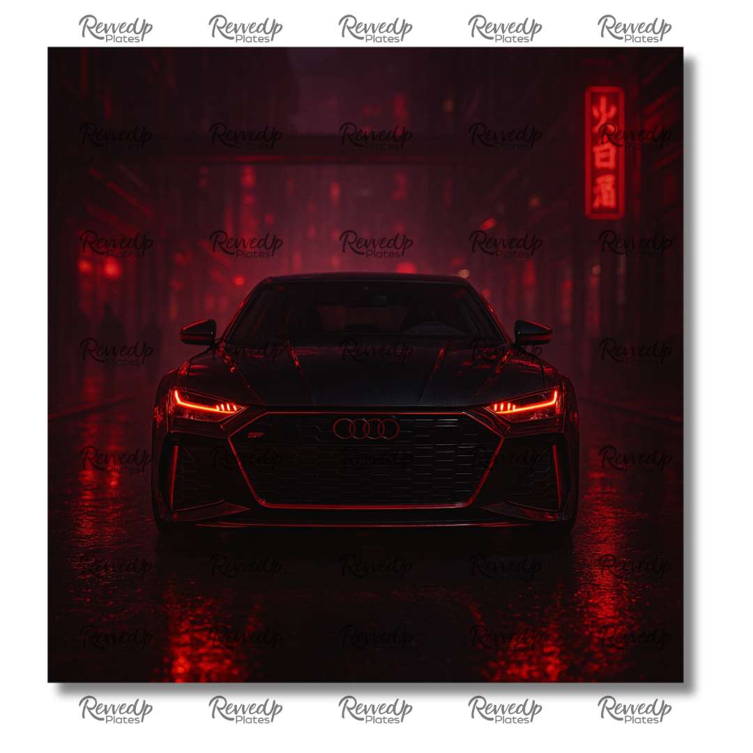RevvedUp Plate- RS7 Cyber Red Edition