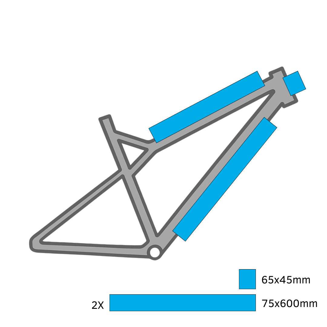 Schutzfolie MTB/Fahrrad Rahmen Frontpaket