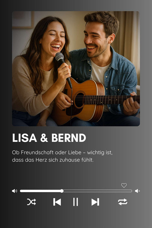 Personalisiertes Songcover für Paare