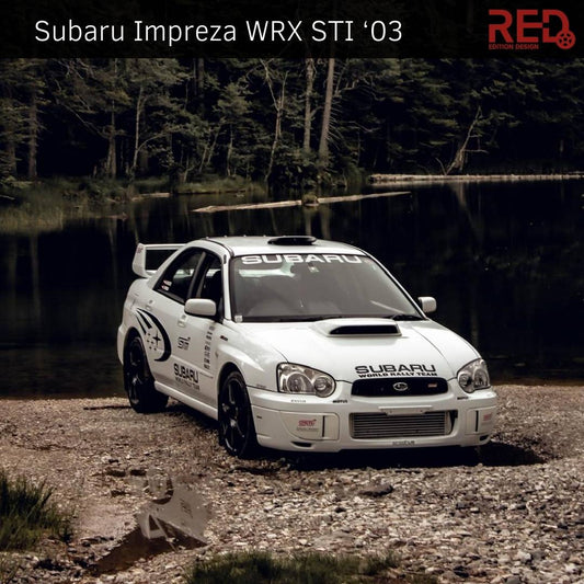 Subaru Rally Dekor schwarz