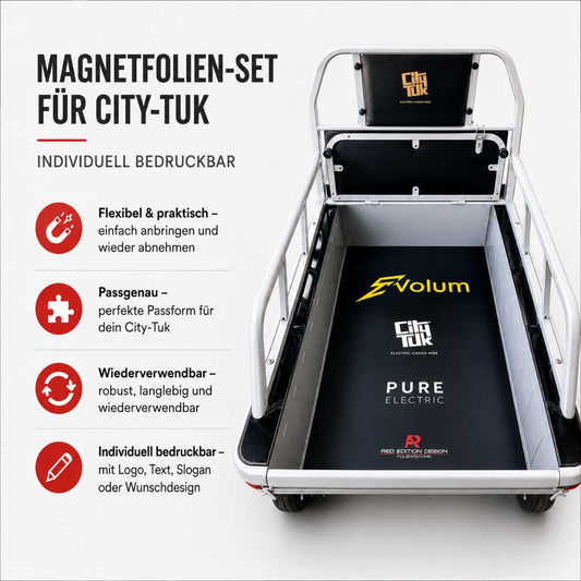 Magnetfolien-Set für City-Tuk mit individuellem Druck