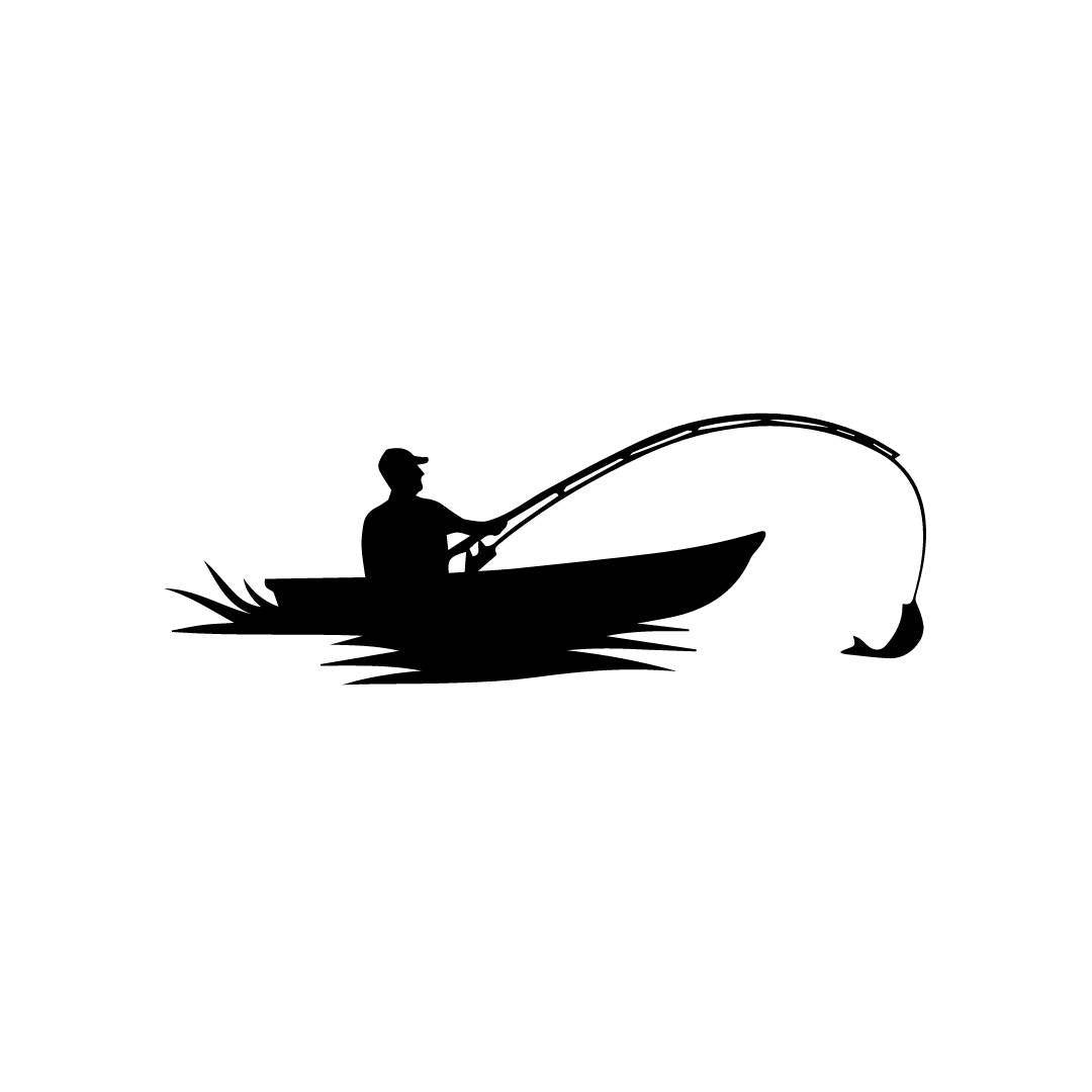 Fischer Angler Sticker - Red-Edition Design