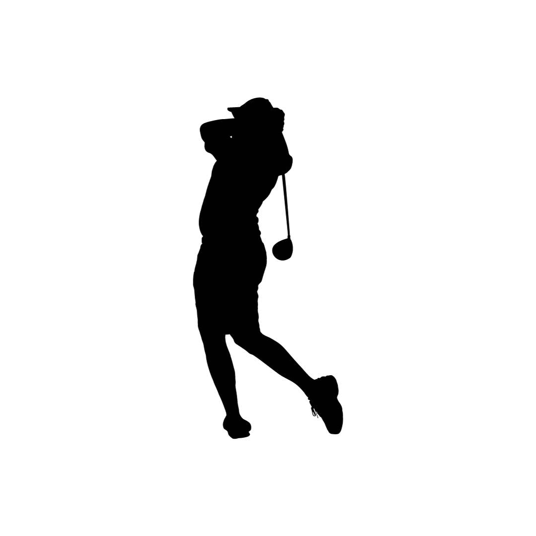 Golfer Sticker - Red-Edition Design