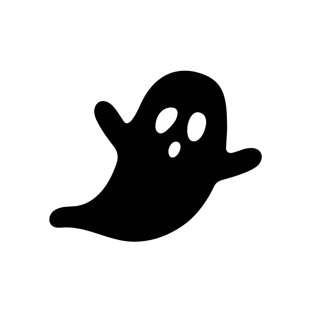 Halloween Geist Sticker - Red-Edition Design