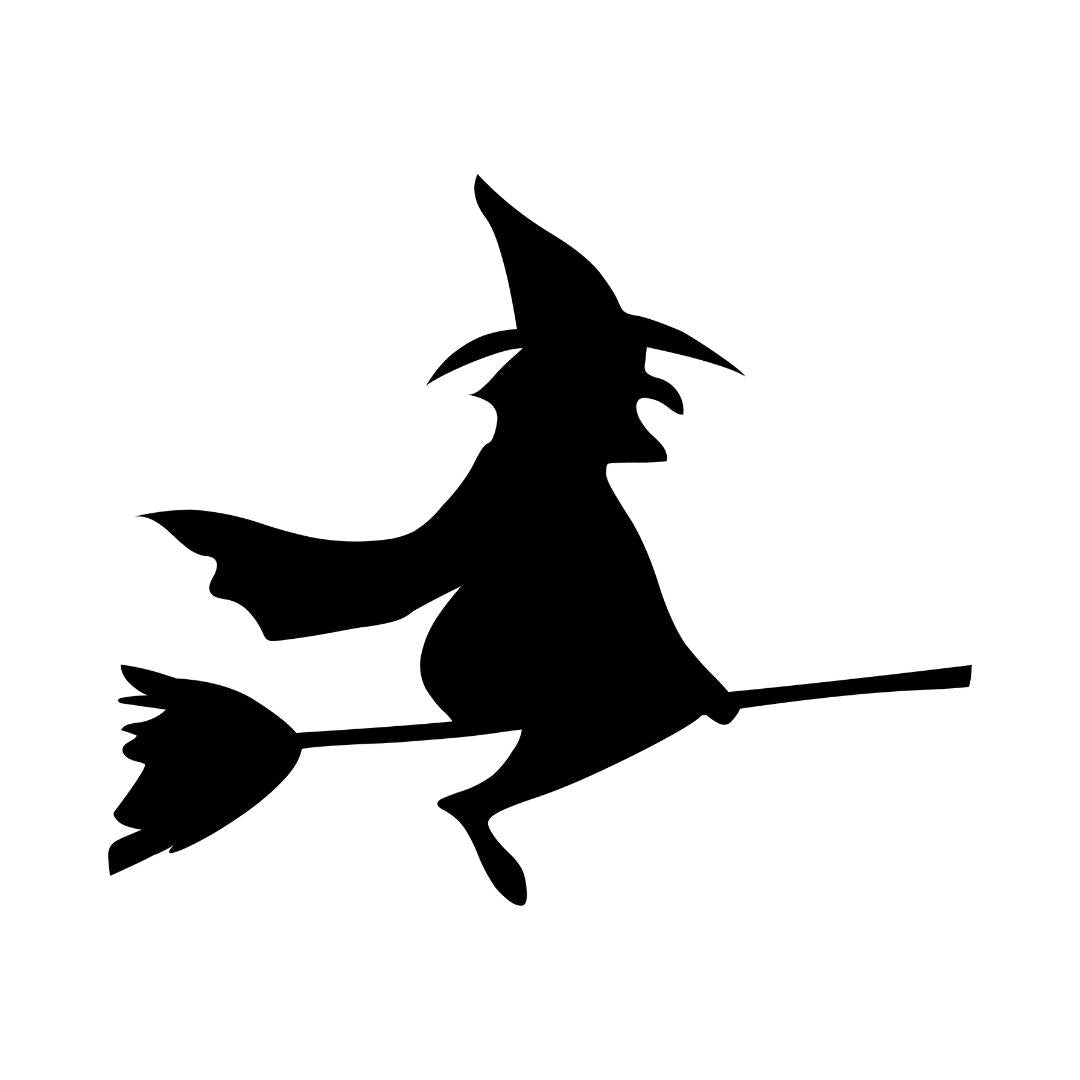 Halloween Hexe Sticker - Red-Edition Design