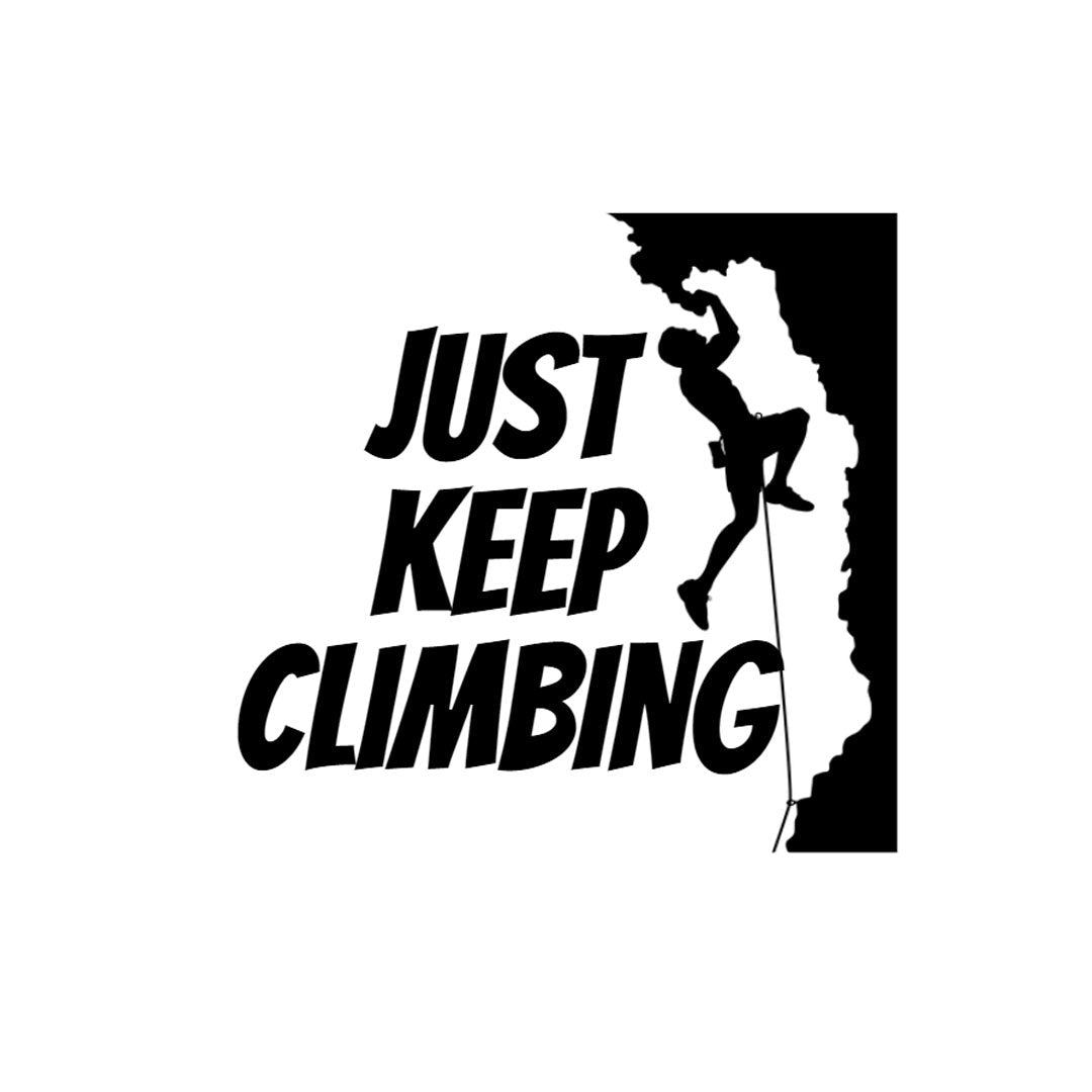 Just keep climbing Sticker - Red-Edition Design