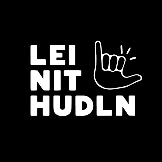 "Lei nit hudln" Sticker - Red-Edition Design