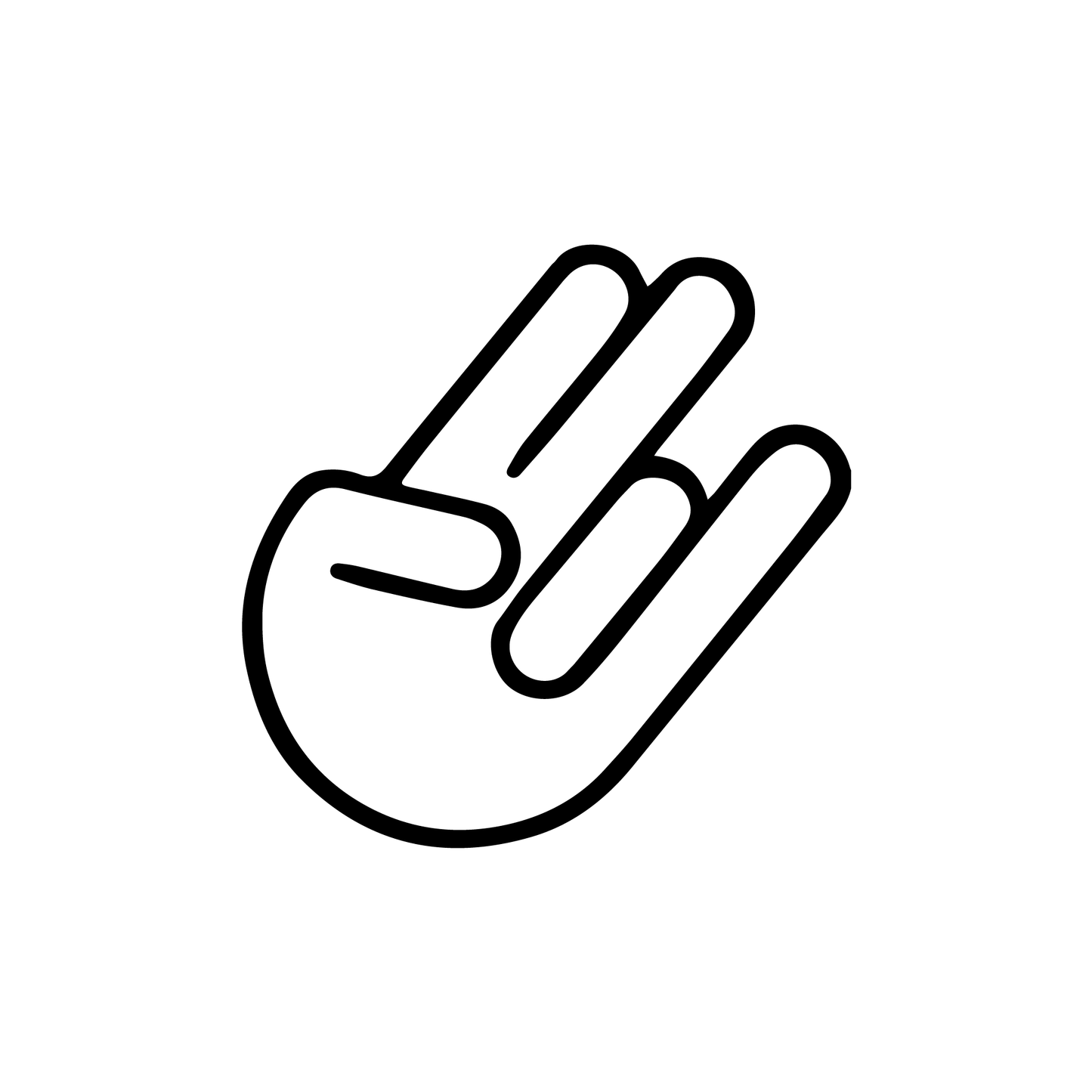 "Shocker hand" Sticker - Red-Edition Design