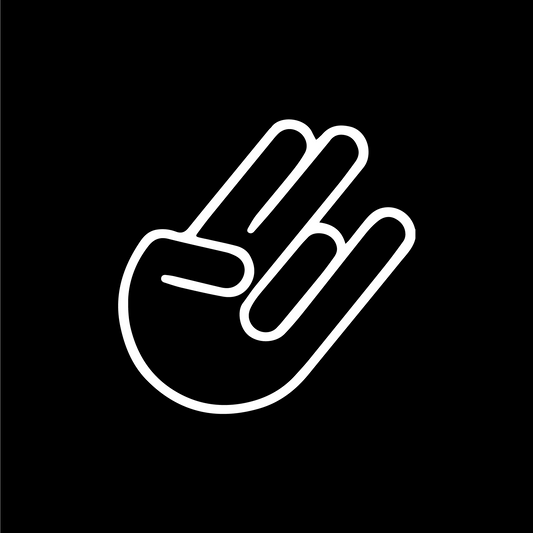 "Shocker hand" Sticker - Red-Edition Design
