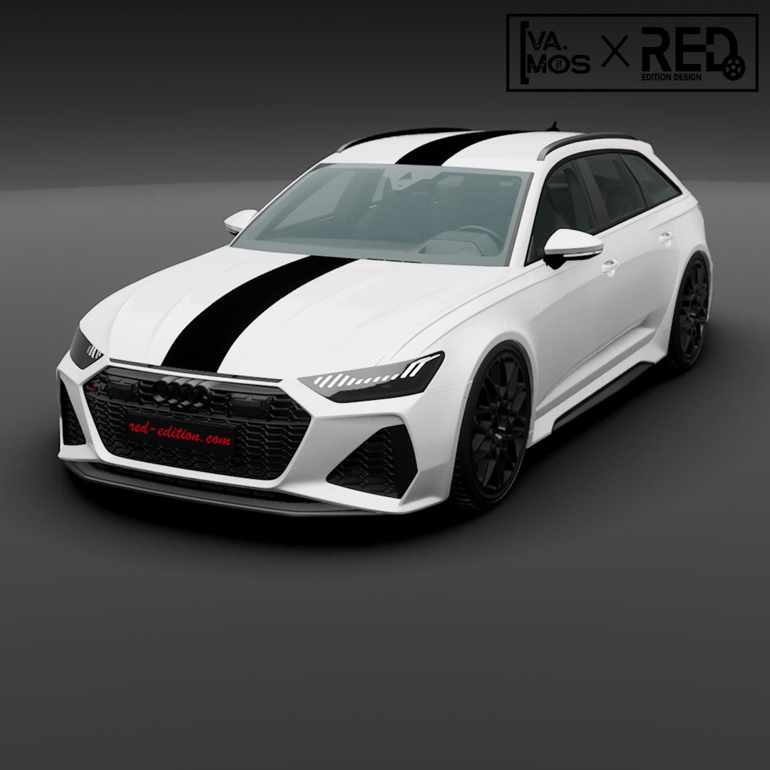 Single Rennstreifen - Red-Edition Design