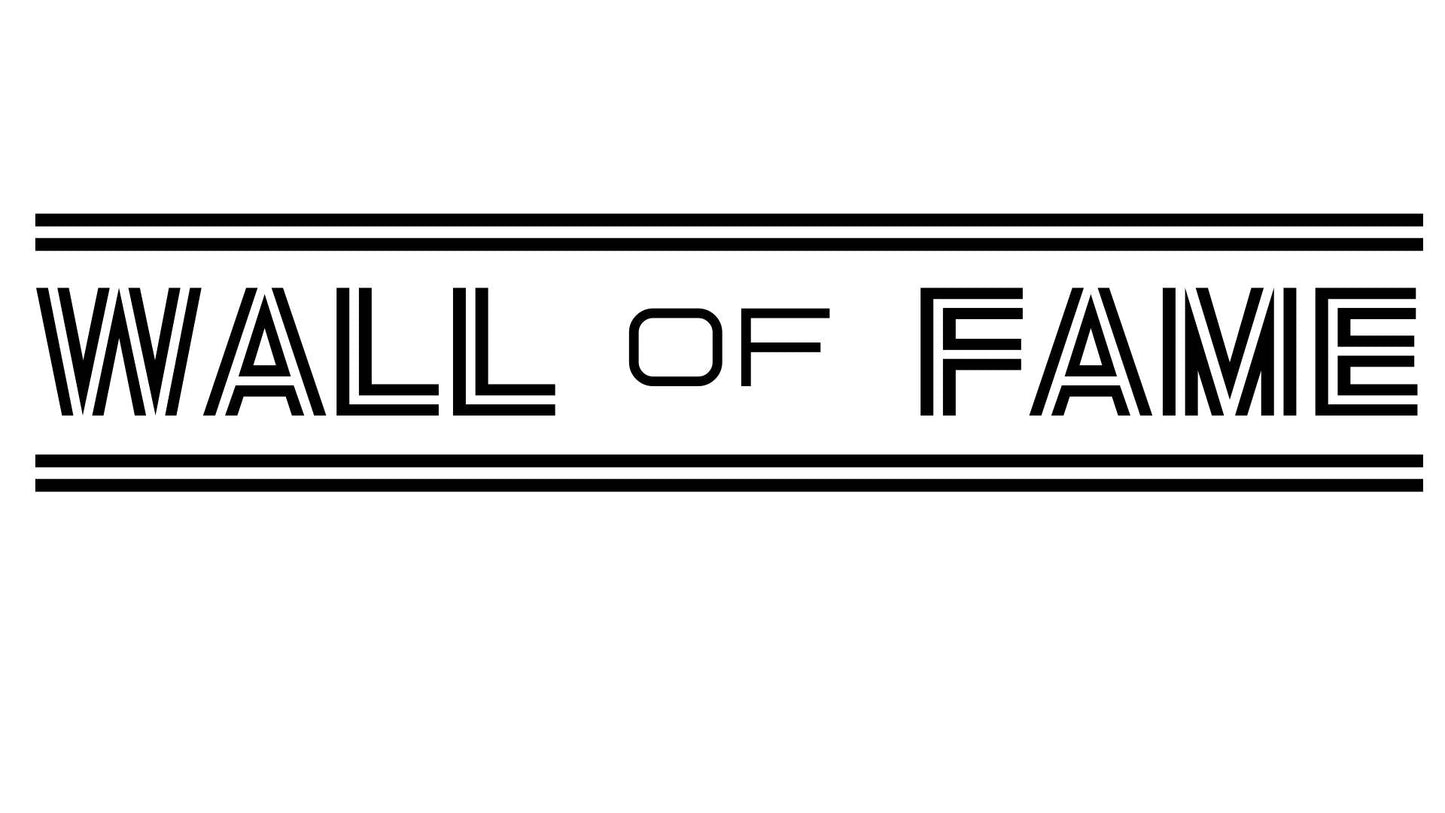Wandtattoo Wall of fame - Red-Edition Design