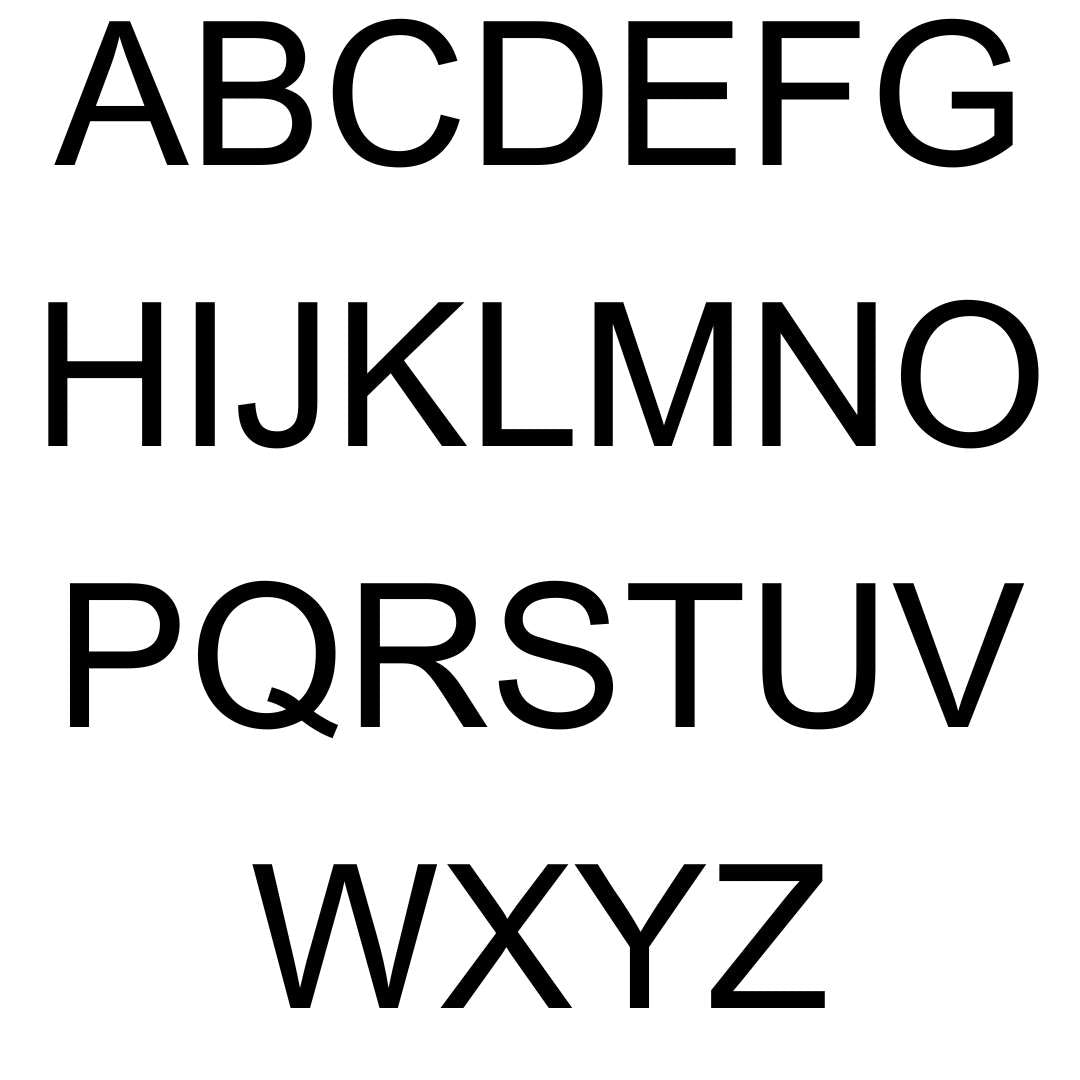 ABC Alphabet Aufkleber