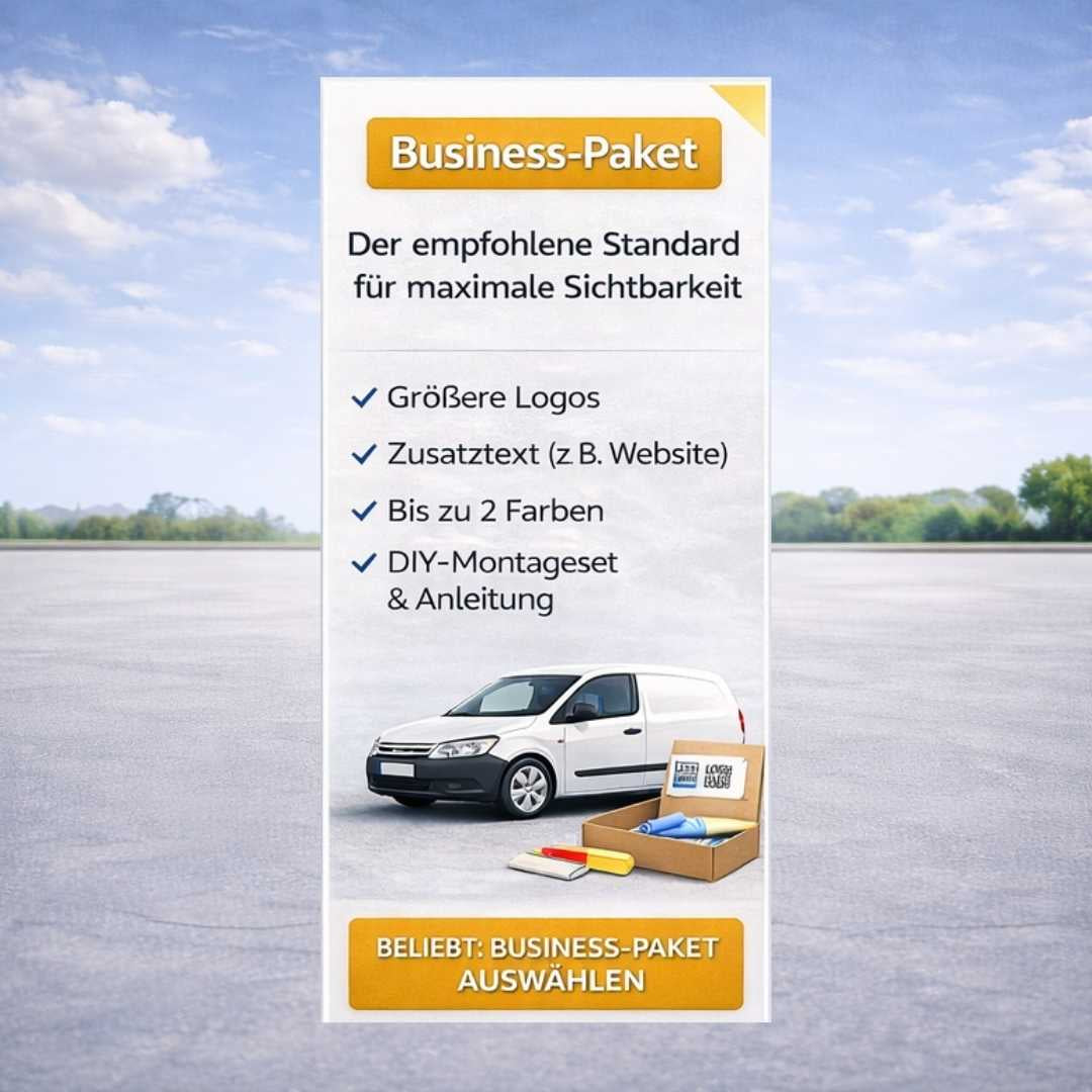 Fahrzeugwerbung zum Selberkleben | Auto Branding Starter-Kit
