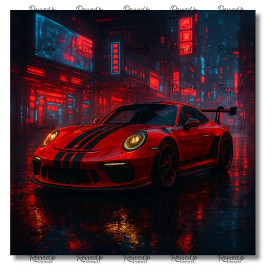 RevvedUp Plate- 911 Cyber Punk Edition