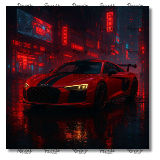 RevvedUp Plate- R8 Cyber Punk Edition