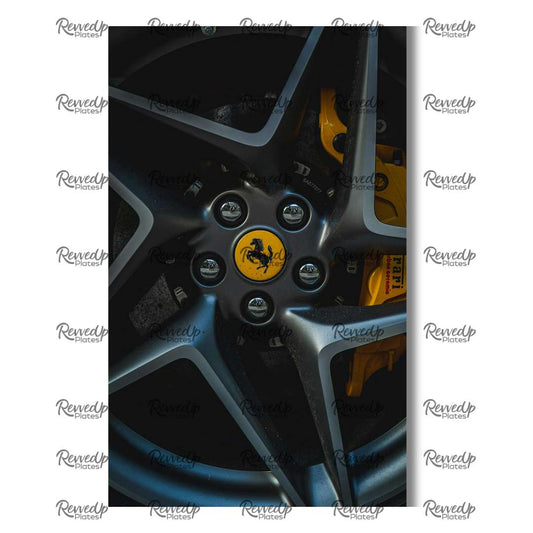 RevvedUp Plate- Ferrari Black horse Edition
