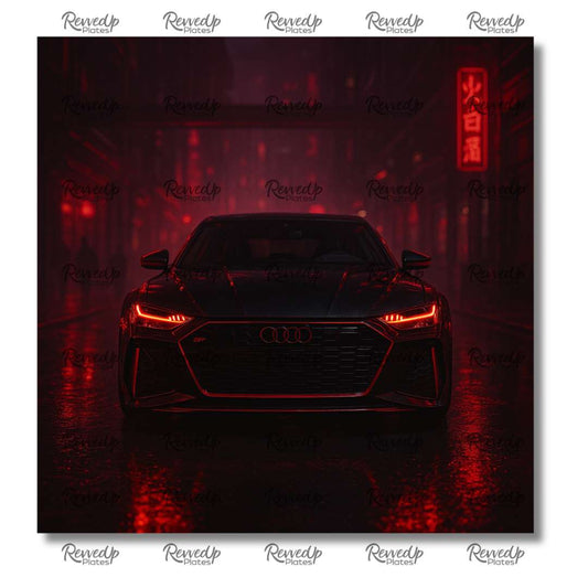 RevvedUp Plate- RS7 Cyber Red Edition