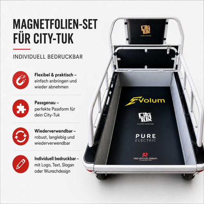 Magnetfolien-Set für City-Tuk mit individuellem Druck
