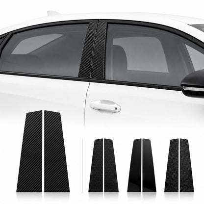 B-Säulen Design Aufkleber – Carbon Style