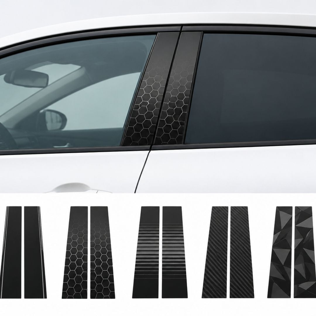 B-Säulen Design Aufkleber – Hex Performance Style