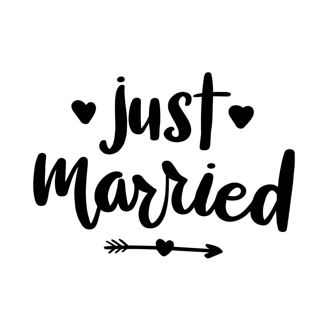 Just married Sticker