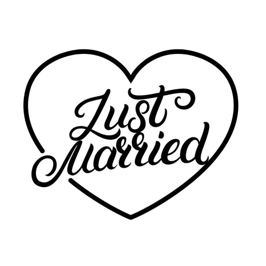 Just married Sticker