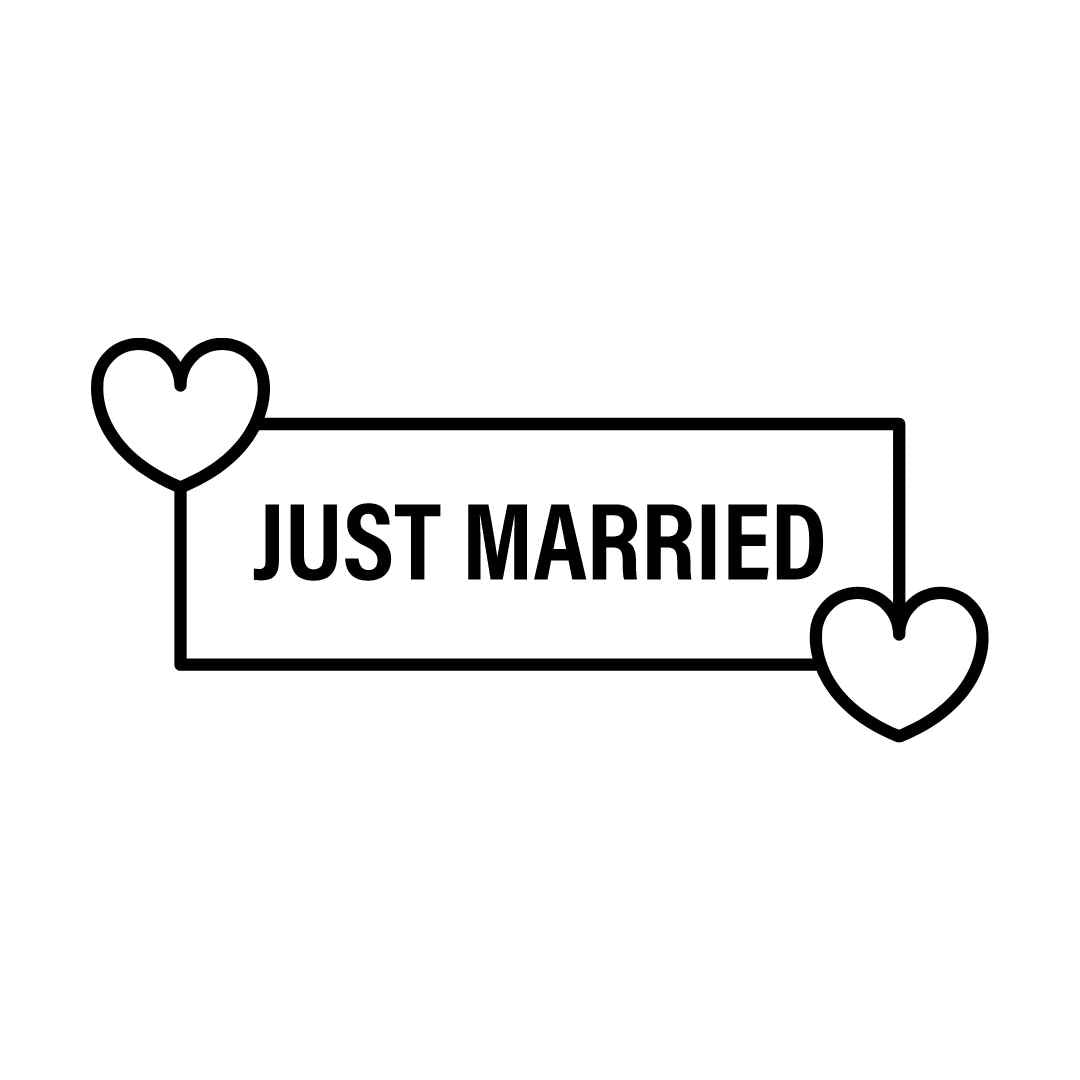 Just married Sticker