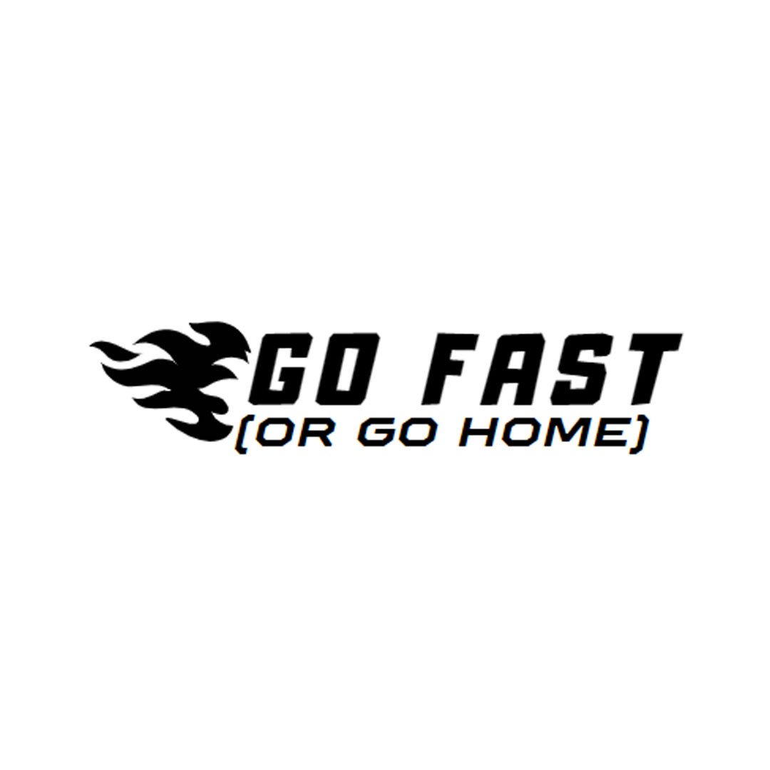 Go fast Sticker - Red-Edition Design