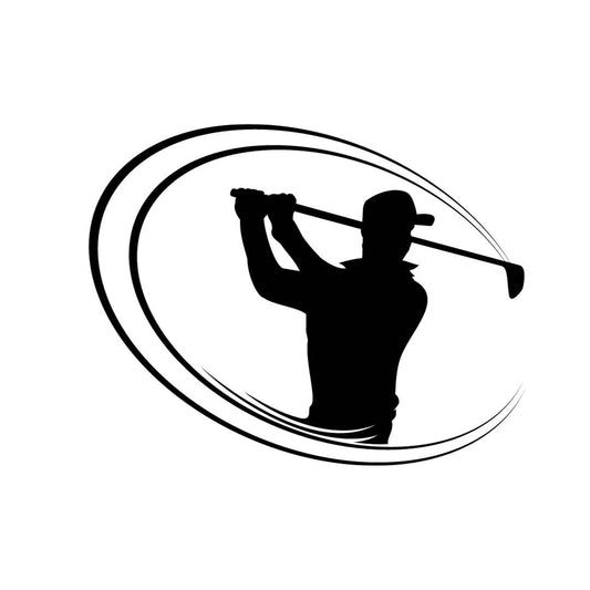 Golfer Sticker - Red-Edition Design