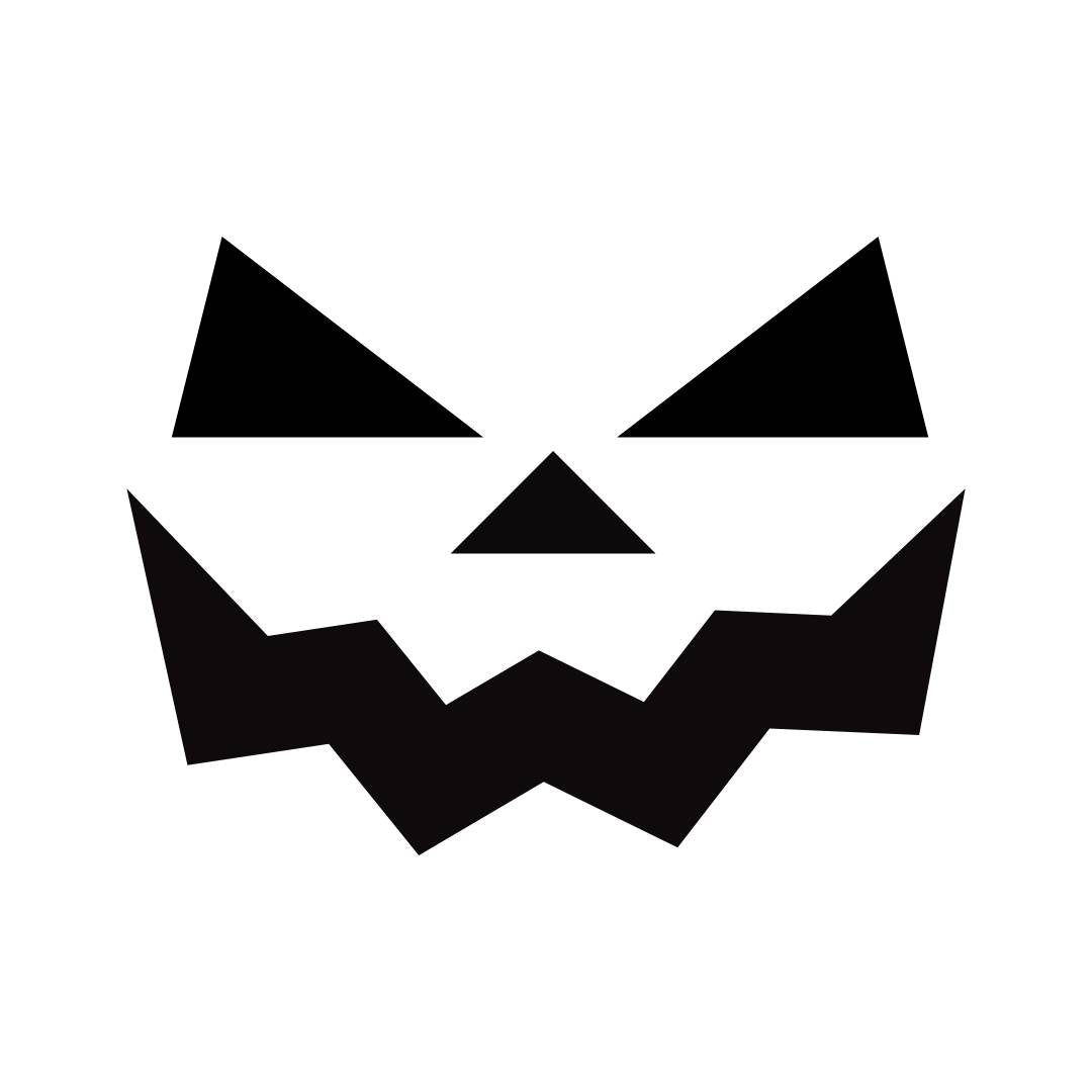 Halloween Kürbis Smile Sticker - Red-Edition Design