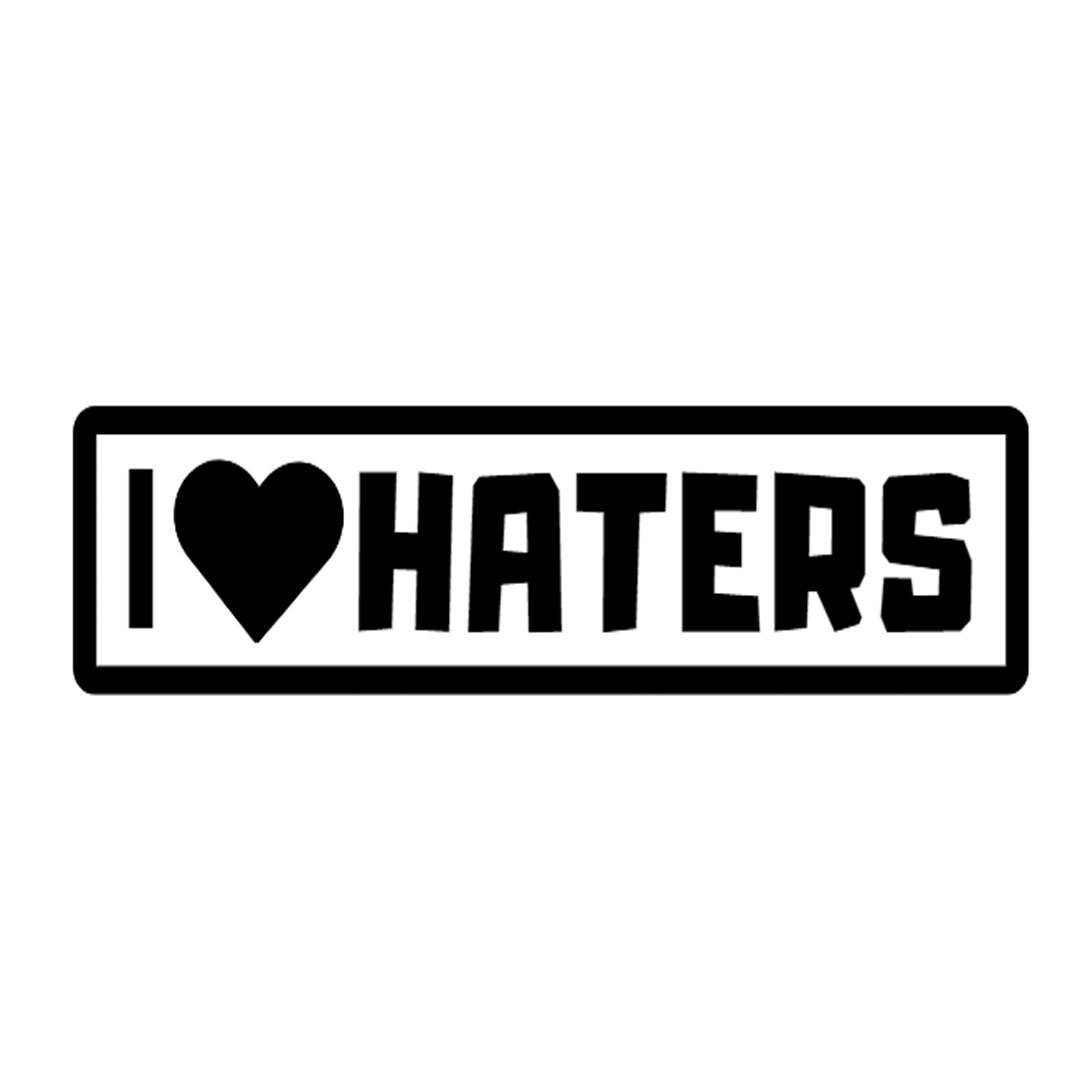 I love haters Sticker - Red-Edition Design