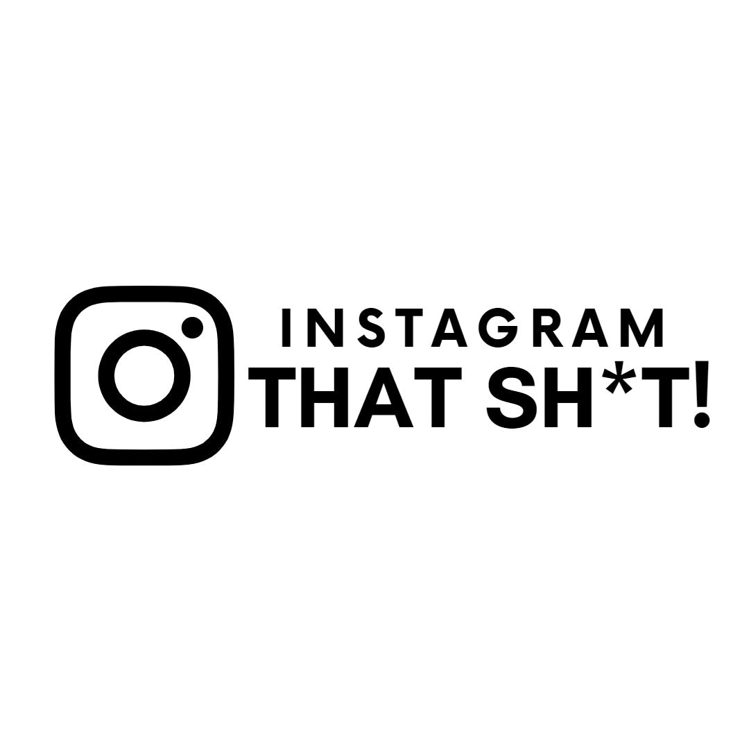 Instagram Sh*t Sticker - Red-Edition Design