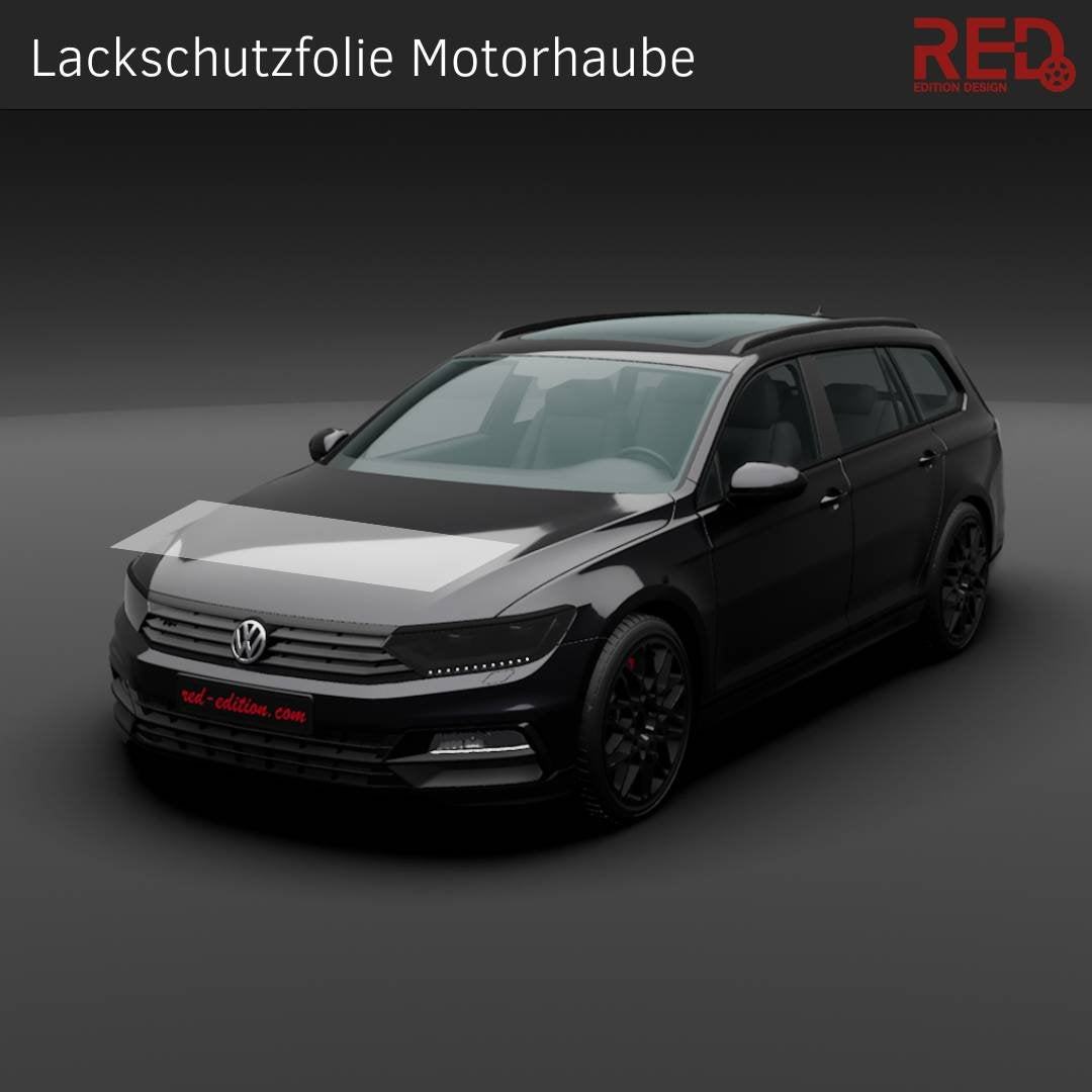 Lackschutzfolie Motorhaube - Red-Edition Design