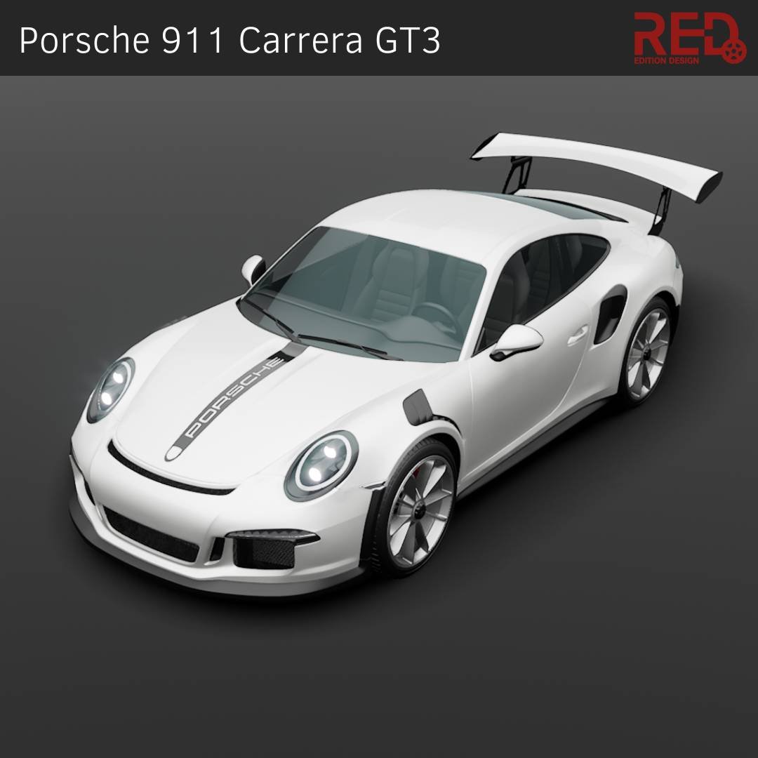 Motorhauben Aufkleber passend für Sportwagen 911 - Red-Edition Design