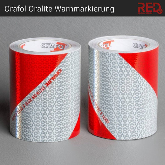 Orafol Oralite Warnmarkierung Komplettset für Containerkennzeichnung - Red-Edition Design