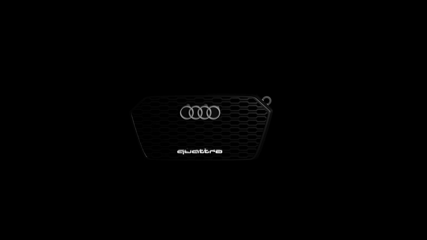 Schlüsselanhänger Frontgrill Audi Quattro - Red-Edition Design